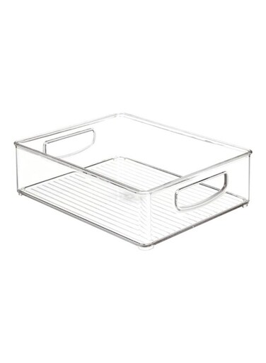 Plastic Kitchen Bin Clear 25.40x20.32x7.62cm