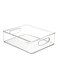 Plastic Kitchen Bin Clear 25.40x20.32x7.62cm