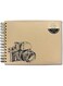 Large Premium Photo Album Scrapbook with Window (Beige)