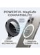MOBCOS Ultra-Versatile Alloy Magnetic Car Phone Holder with Strong N52 Magnets, 360&deg; Rotation &amp; Adjustable Dual-Joint Arm, MagSafe Compatible Dashboard Mount