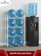 STORE 8 Tier Water Gallon Storage Rack, Double Row 8 Water Gallon Storage Shelf for Office, Kitchen, Garages, Restaurant, and Gym