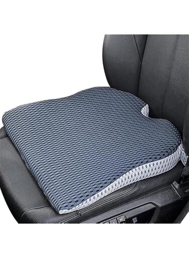 Wedge Car Seat Cushion, Comfortable Memory Foam Car Seat Cushion for Driving, Sciatica and Back Pain Relief, Seat Cushion for Car-Truck, Office, Wheelchair, Enhancing Driving Comfort (Grey)