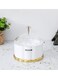 Candy Storage Box White/Gold/Clear 18centimeter
