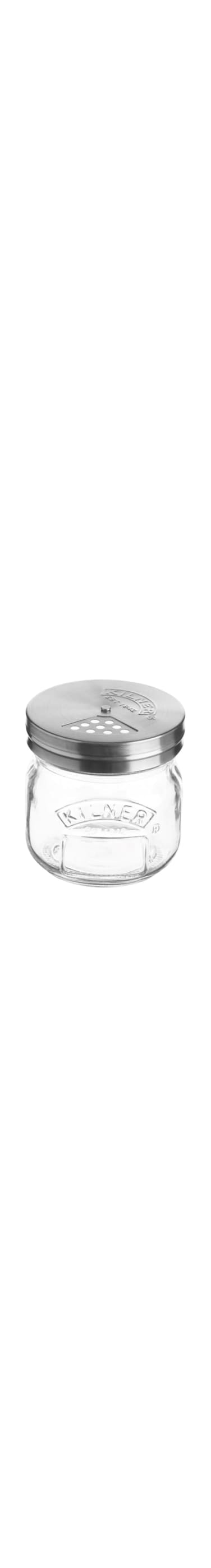 Kilner Glass Storage Jar with Adjustable Shaker Lid, Lime, 0.25 Litre