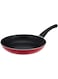 Delcasa Non Stick Fry Pan Ceramic Coating Healthier Chemical Free Non-Stick Heat Resistant Exterior Double Layer Coating, Red 28Cm DC1105