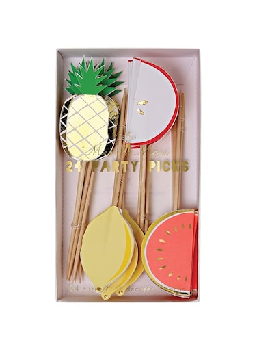 Meri Meri 45-2042 Fruit Party Picks Novelty