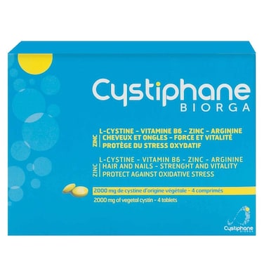 Biorga Cystiphane Hair &amp; Nails Supplement Tablets, Pack of 120&rsquo;s