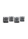 Home Ethan Electroplated 4-Piece Dof Glass Set 280ml - Grey