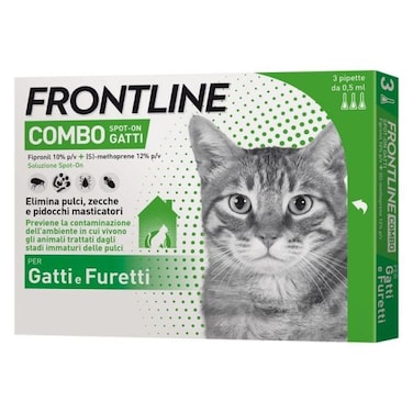Frontline Flea &amp; Tick Spot On Combo for Cats &amp; Home Protection 3pcs