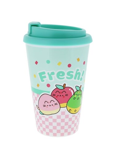 Blueprint Collections Pusheen Travel Mug   350ml Reusable Coffee Cups   Coffee Cup Travel Mug   Travel Coffee Mug   Pusheen Gifts   Pusheen Stationery, PUFR6013