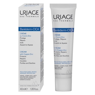 Uriage Bariederm-CICA Repairing SPF50+ Cream With Copper &amp; Zinc 40ml