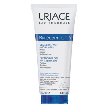 Uriage Bariederm-CICA Cleansing Gel With Copper &amp; Zinc 200ml