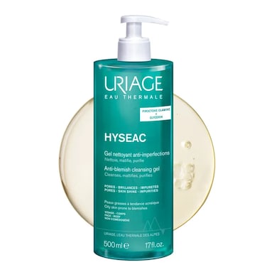 URIAGE HYSEAC ANTI-BLEMISH CLEANSING GEL (NETTOYANT) 500ML
