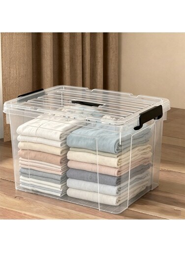Storage Box, 70L Large-Capacity Storage Bin, Multi-Functional Sealed Storage Containers with Lid and Lock Used to Organize Toys/Clothes/Books -1 Piece