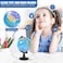Rotating World Globe 4 Inch Spinning Earth Globe with Stand for Kids Learning Geography Classroom Education or Office Home Decorations