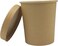 IDEAL PACK 16 oz Kraft Paper Noodle Bowl with Kraft Lid