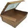 IDEAL PACK - Kraft Lunch Box With Clear Window KLBW -120