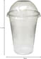 Ideal Pack Clear Pet Cups with lid, 12oz, Pack of 25pcs, Clear