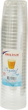 Ideal Pack Crystal Cup, 8oz, Pack of 25pcs, Clear