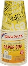 IDEAL PACK Paper Cups 7oz Printed and With Handle - Cup for Coffee Tea - Disposable (20 pcs)