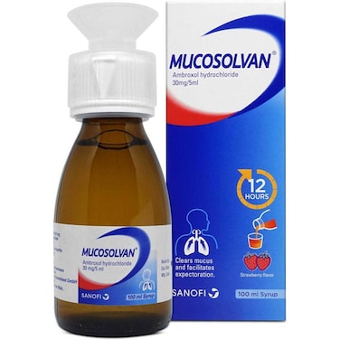 Mucosolvan Ambroxol 30Mg/5ml Cough Syrup For Adults &amp; Children 100ml