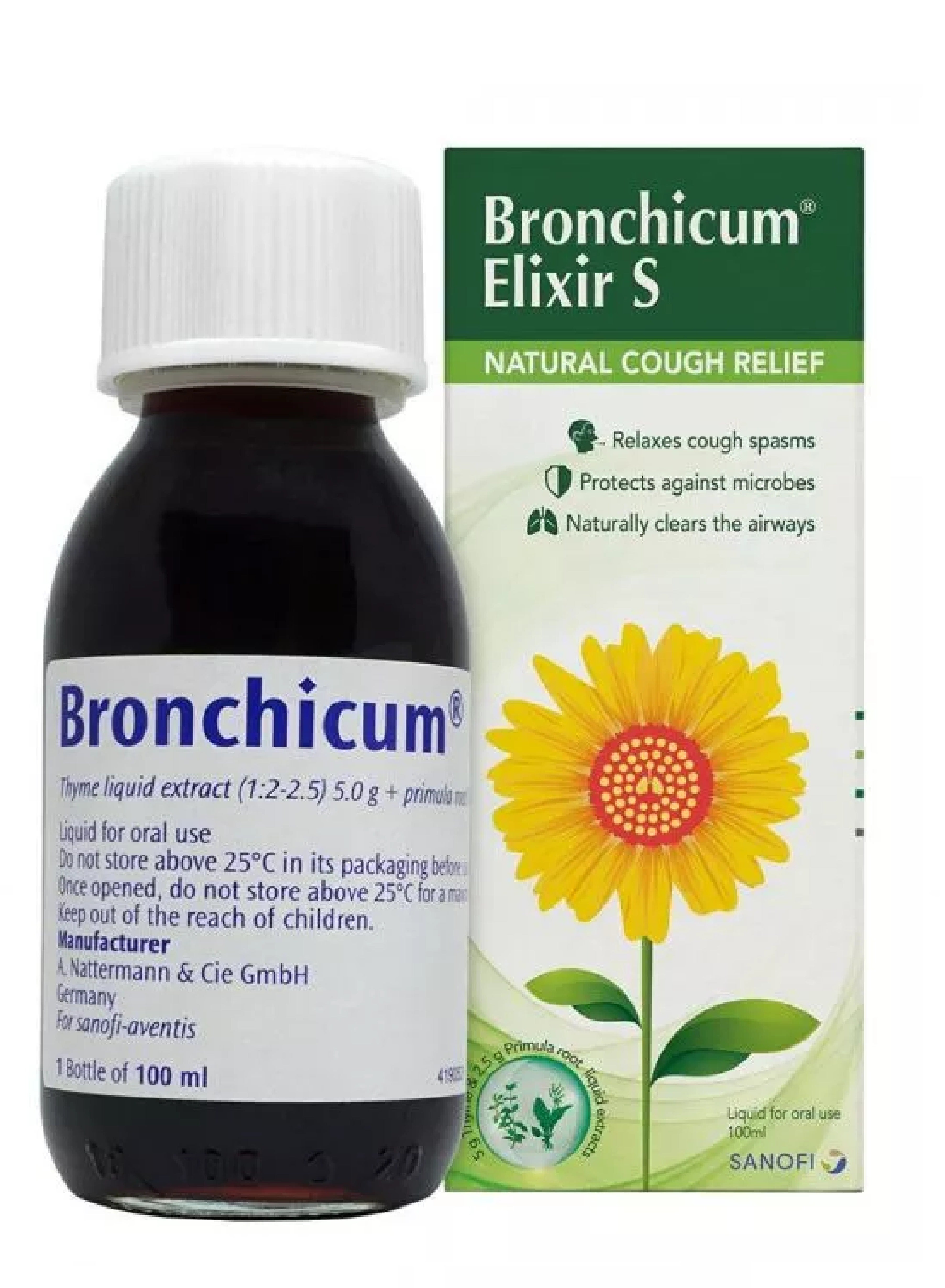 Buy Sanofi Bronchicum Elixir Syrup, 100ml Online | Carrefour UAE
