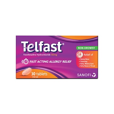 Telfast 120 mg Tablets 30's