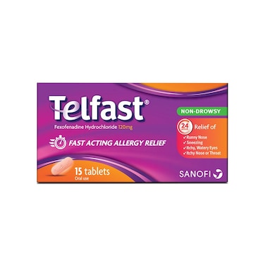 Telfast 120 mg Tablets 15's