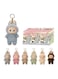 Labubu The Monsters Plush Doll Keychain Set 6 Pcs - Cute Vinyl Face Stuffed Animal Bag Charms With Hanging Loop, Fluffy Kawaii Backpack Pendant &amp; Car Ornament, Colorful Collectible Art Toy Gift