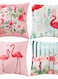 4 Pcs Flamingo Throw Pillow Covers, 18 X 18 Inch Decorative Pink Bird Pillowcases Tropical Leaves Cushion Covers for Sofa Couch Summer Holiday Home Decor (Sets A)