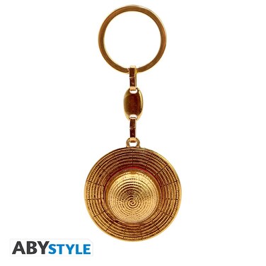 سلسلة مفاتيح ثلاثية الأبعاد "قبعة القش" من ABYstyle One Piece، صنع في فرنسا