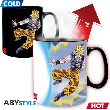 كوب دراغون بول من ABYstyle - يتغير لونه مع الحرارة - 460 مل - دراغون بول زد/ غوكوفيس بو