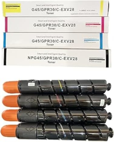 Compatible C-EXV28 NPG-45 GPR-30 4 Color Toner Cartridges set for Image Runner ADV C5045 C5051 C5250 C5255..