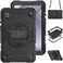 Case for Samsung Galaxy Tab A9 8.7 Inch 2023 Model (SM-X110/X115/X117) With Screen Protector &amp; 360 Degree Swivel Kickstand &amp; Hand Shoulder Strap Case for Galaxy Tab Tab A9 8.7 inch-Black