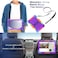 Case for Samsung Galaxy Tab A9 Plus 11 Inch with Screen Protector &amp; 360 Degree Swivel Kickstand &amp; Hand Shoulder Strap for Galaxy Tab A9+ 2023 Model (SM-X210/X216/X218), Purple