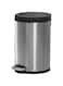 Royalford Stainless Steel Pedal Bins Hands Free Opening Slow Closing Lid Fingerprint Proof Body Silver Large 12L RF12244