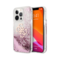 GUESS LIQUID GLITTER CASE 4G ELECTROPLATED LOGO FOR IPHONE 13 PRO PINK