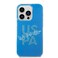 CG Mobile U.S. Polo Glitter Script Card Case Compatible with iPhone 14 Pro, Shockproof Protection, Built-In Card Slot, Durable &amp; Lightweight, Easy Installation - Blue
