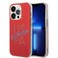 CG Mobile U.S. Polo Glitter Script Card Case for iPhone 14 Pro Max, Elegant Design, Built-in Card Holder, Shock-Resistant, Slim &amp; Durable, Easy Access to Ports &amp; Buttons - Red

