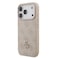 حافظة Guess MagSafe 4G من جلد PU لآيفون 17 برو، متوافقة مع MagSafe، قبضة مريحة، تصميم نحيف وخفيف، وردي