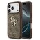 Guess PU Leather Case with Big 4G &amp; Classic Logo, Slim Profile, Comfortable Grip, Drop Protection, Eco-Friendly Packaging for iPhone 17 Pro &ndash; Brown