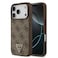 Guess MagSafe 4G PU Leather Case for iPhone 17 Pro Max, Brown, Triangle Logo, Lightweight Design, Drop Protection, MagSafe Compatible, Comfortable Grip &ndash; Brown