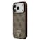 Guess MagSafe 4G PU Leather Case for iPhone 17 Pro Max, Brown, Triangle Logo, Lightweight Design, Drop Protection, MagSafe Compatible, Comfortable Grip &ndash; Brown