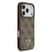 Guess MagSafe 4G PU Leather Case for iPhone 17 Pro Max, Brown, Triangle Logo, Lightweight Design, Drop Protection, MagSafe Compatible, Comfortable Grip &ndash; Brown
