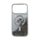 KARL LAGERFELD MagSafe Liquid Glitter Case with Karl &amp; Choupette Head for iPhone 17 Pro - Transparent