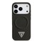 Guess MagSafe PU Leather Case for iPhone 17 Pro Max, Slim Profile, Drop Protection, MagSafe Compatible, Comfortable Grip, Sustainable Packaging &ndash; Black