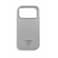 GUESS MagSafe PU Leather Fixed Glitter Case with Triangle Logo for iPhone 17 Pro - Silver