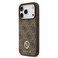 Guess MagSafe 4G PU Leather Case for iPhone 17 Pro, Lightweight, Comfortable Grip, MagSafe Compatible, Drop Protection, Strass Logo &ndash; Brown