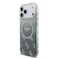 جراب GUESS MAGSAFE PC+TPU مع بريق متدرج لهاتف IPHONE 17 PRO MAX - رمادي