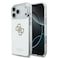 جراب GUESS MAGSAGE PC+TPU MIRROR مع شعار 4G لامع كبير لهاتف IPHONE 17 PRO - ذهبي